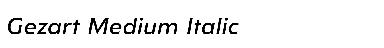 Gezart Medium Italic image